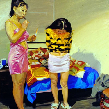 刘小东 两个女人