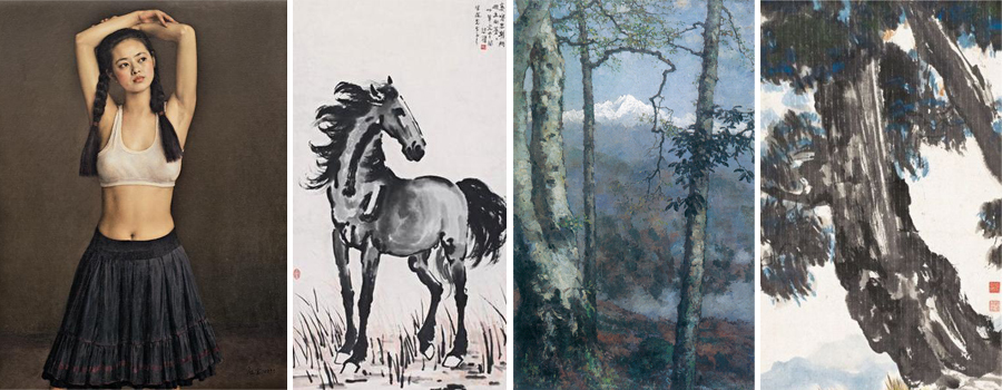 徐悲鸿立马图现身2015秋拍北京诚轩拍卖