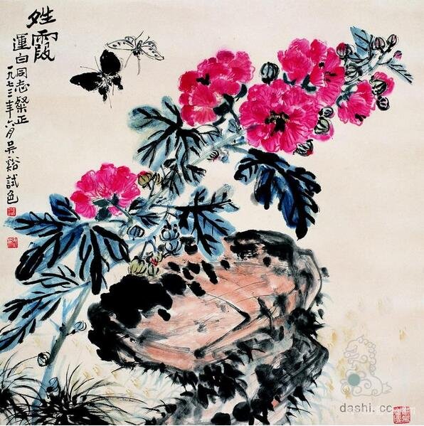 吴茀之的花鸟作品