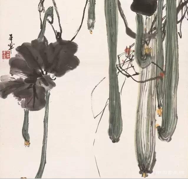 于希宁笔下的花卉瓜果