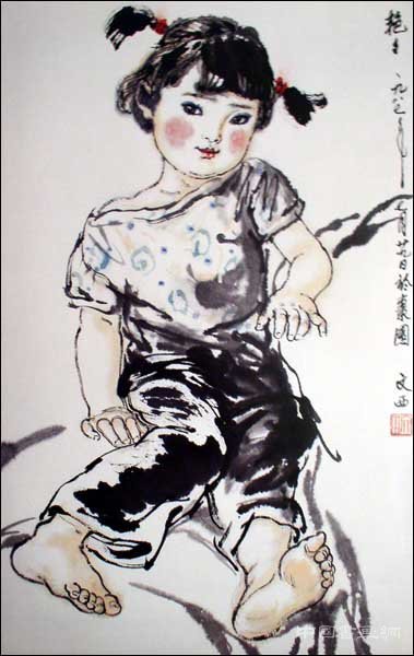 刘文西笔下的小姑娘