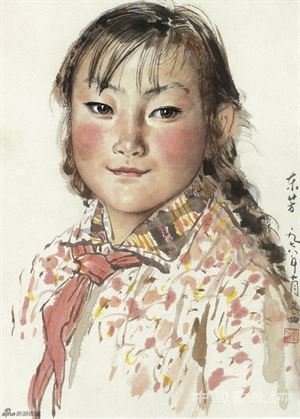 刘文西笔下的小姑娘
