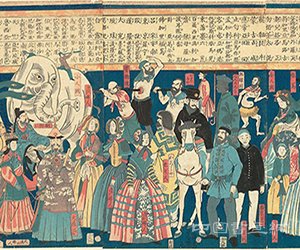 日本版画中的美国印象