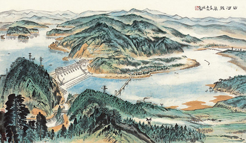 四川德轩2015春拍:陆俨少《山河新装》1725万元成交