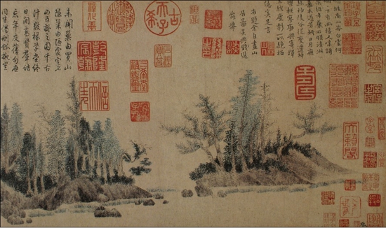 钱选见过《溪岸图》吗？