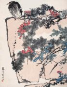 潘天寿《鹰石山花图》拍出2.79亿元 刷新纪录