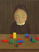 Girl with Toy Bricks