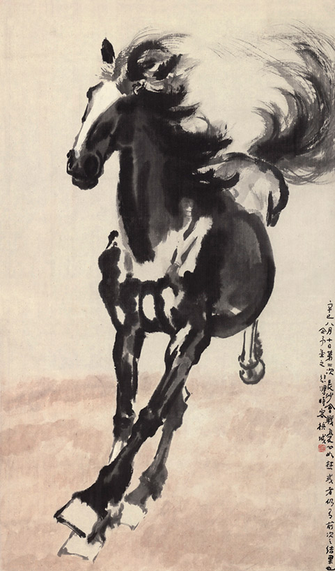 徐悲鸿 奔马图