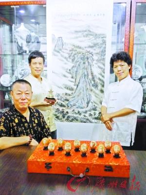 厚蛋壳雕名将图 大幅可卖到几万