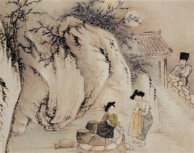 韩国传统风俗画与文人画的对立