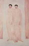 双裸女