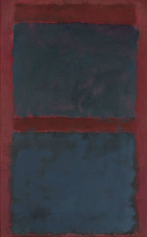 Untitled (Black on Maroon)