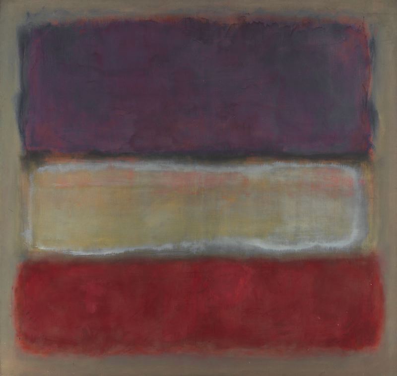 Untitled (Purple, White, and Red)