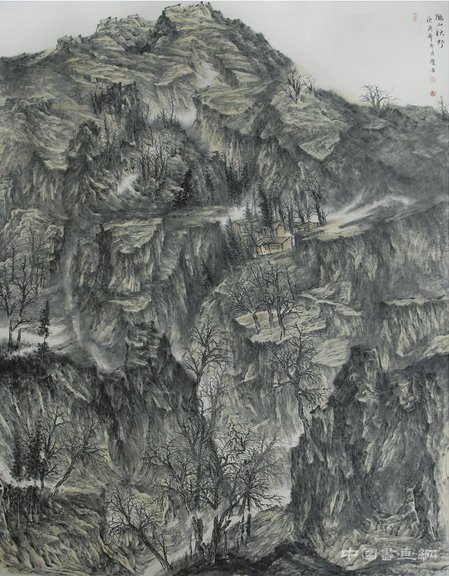 “王庆吉的水墨山村-临夏行五人写生作品邀请展”在临夏州美术馆开幕