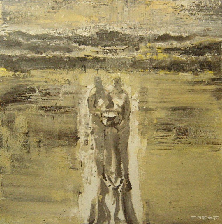 井士剑油画-江湖击鼓