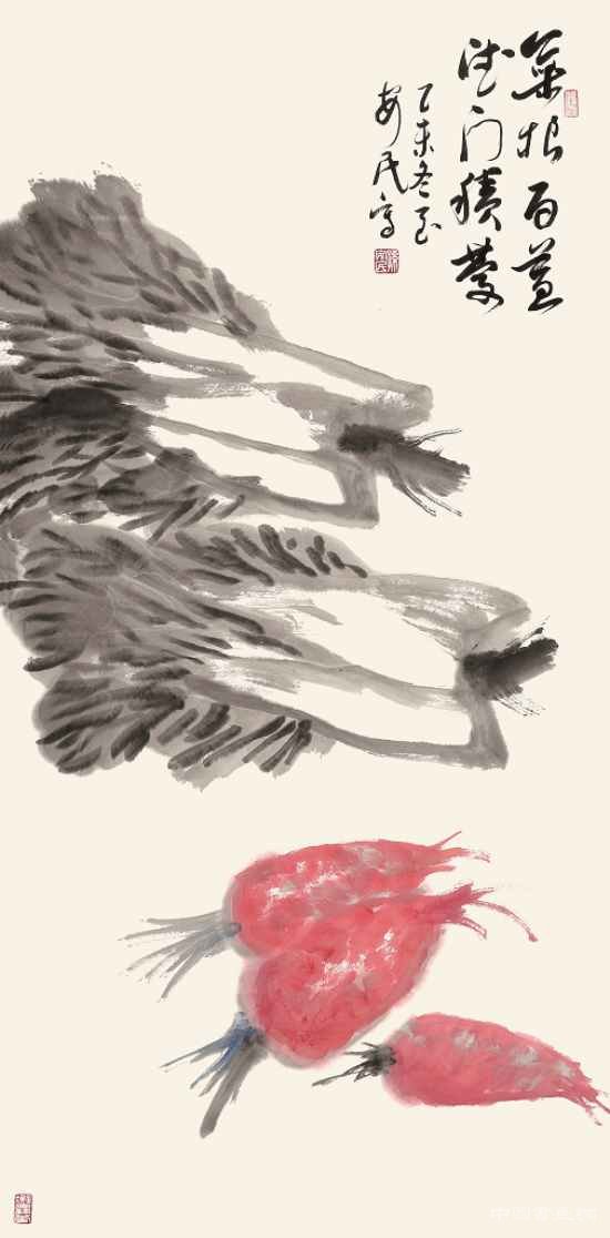 “孙安民白菜画展”在山水美术馆隆重开幕