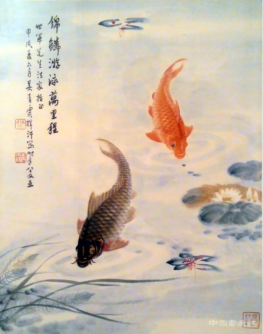 全美首次以鱼为题材的水墨画艺术展览即将开幕