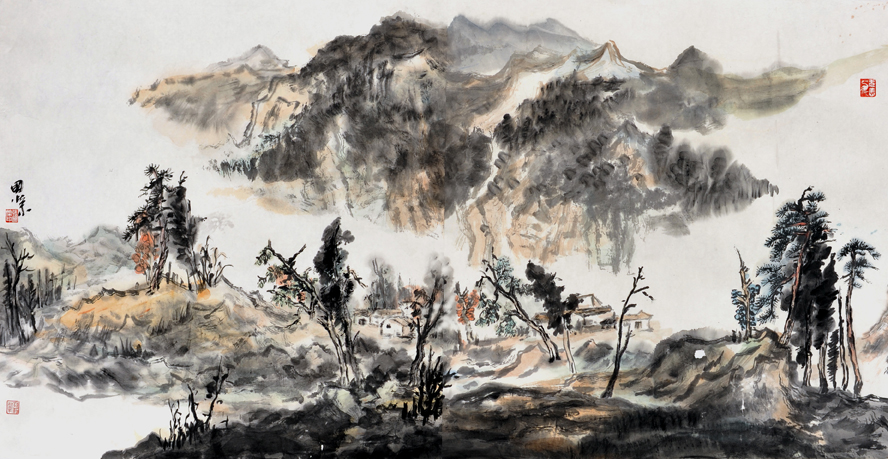 溪山斜阳里