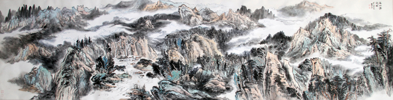 溪山深远图
