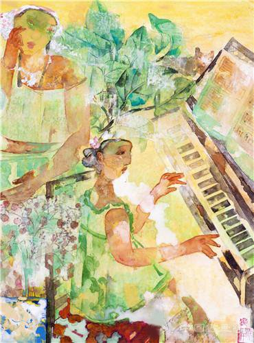 梁冰、颜晓萍伉俪于深圳画院首次举办双个展“融”