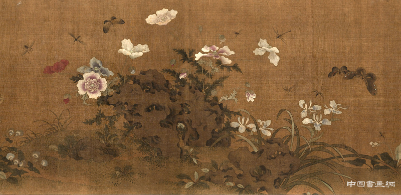 绝色美女画家真迹——《草虫花蝶图卷》