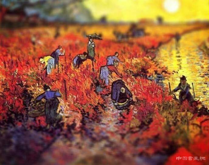 感受变焦镜头下梵高作品特写