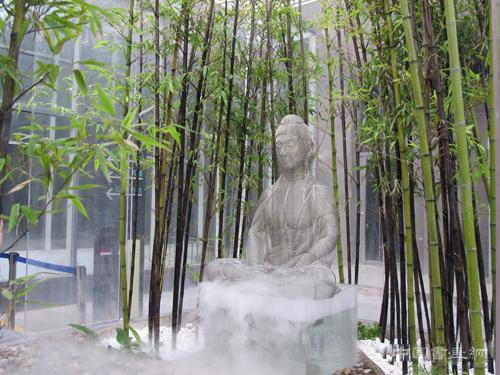 “岩中花树”艺术展里的“微园” 让现代化都市回顾自然