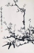 <b>现代著名画家董寿平《墨梅图》现“成功美术馆入藏陆震华教授书画藏品双线联</b>