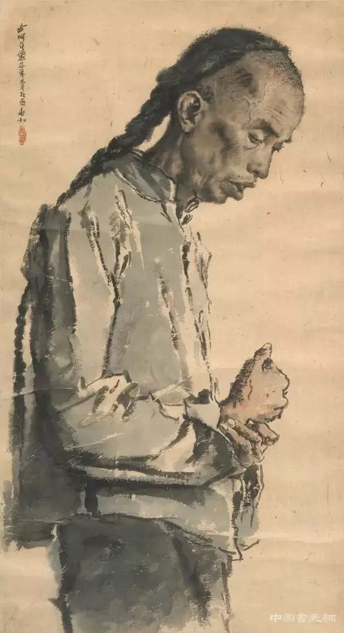 据说，这些作品代表了中国画现代人物画的高峰