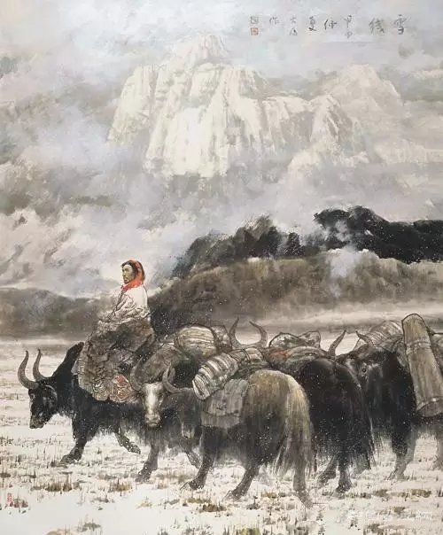 据说，这些作品代表了中国画现代人物画的高峰