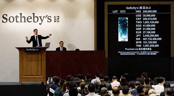 中国再登全球艺术市场榜首,西方市场千万美元级作品销售大跌