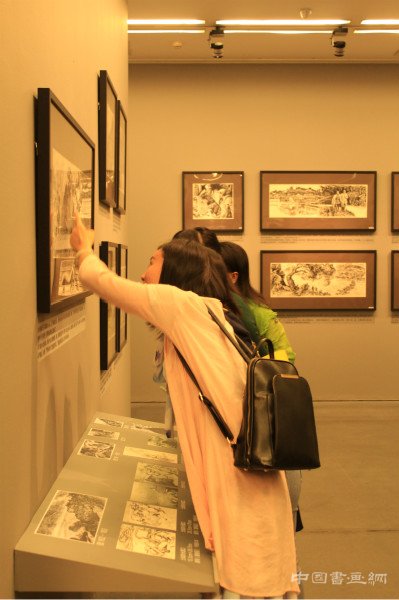 沈尧伊《地球的红飘带》连环画原作研究展在北京画院美术馆开展