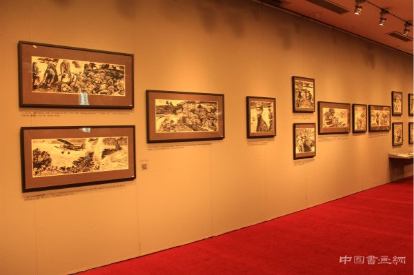 沈尧伊《地球的红飘带》连环画原作研究展在北京画院美术馆开展