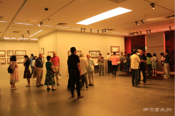 沈尧伊《地球的红飘带》连环画原作研究展在北京画院美术馆开展