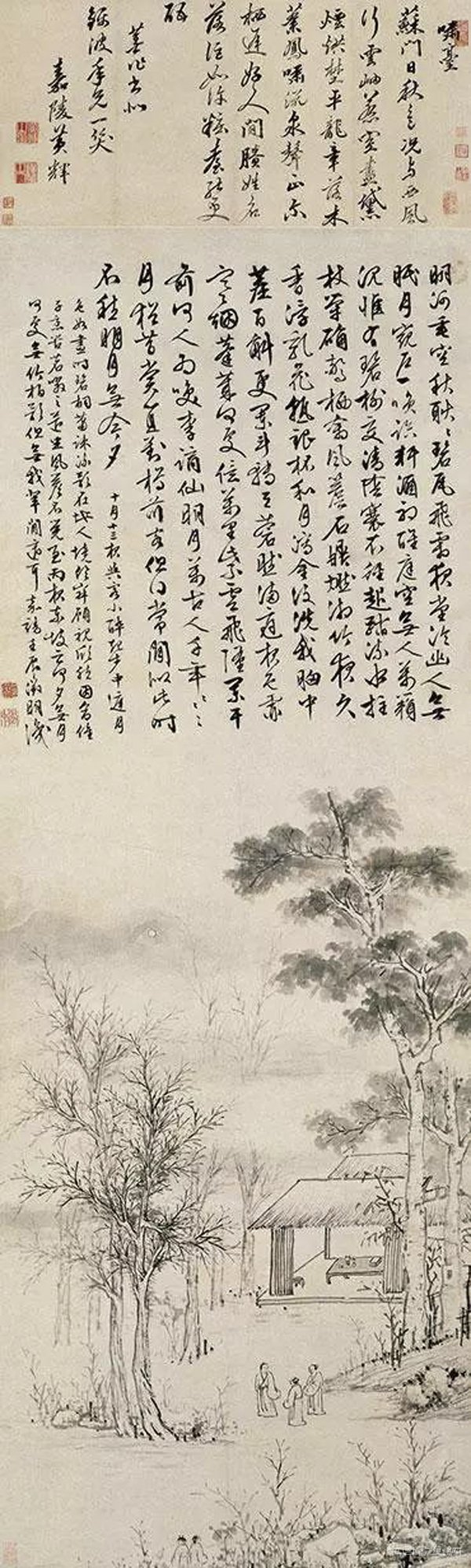  中国古代名画名帖中的中秋和月夜