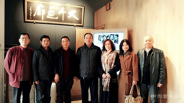 “点秋香”五人展的五色之魅画展在大千画廊美术馆开幕
