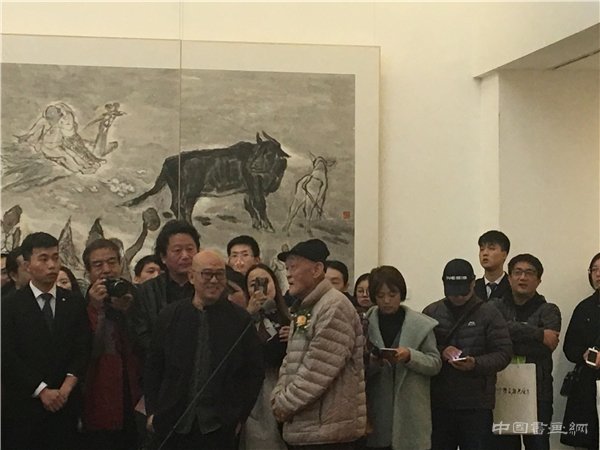 “纪京宁梁占岩画展”在中国国家画院美术馆隆重开幕