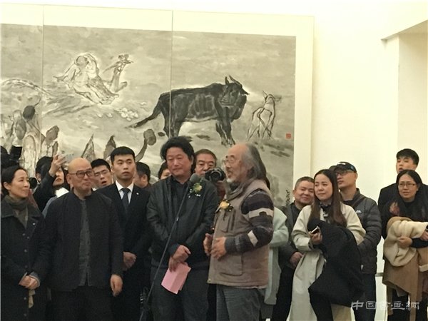 “纪京宁梁占岩画展”在中国国家画院美术馆隆重开幕