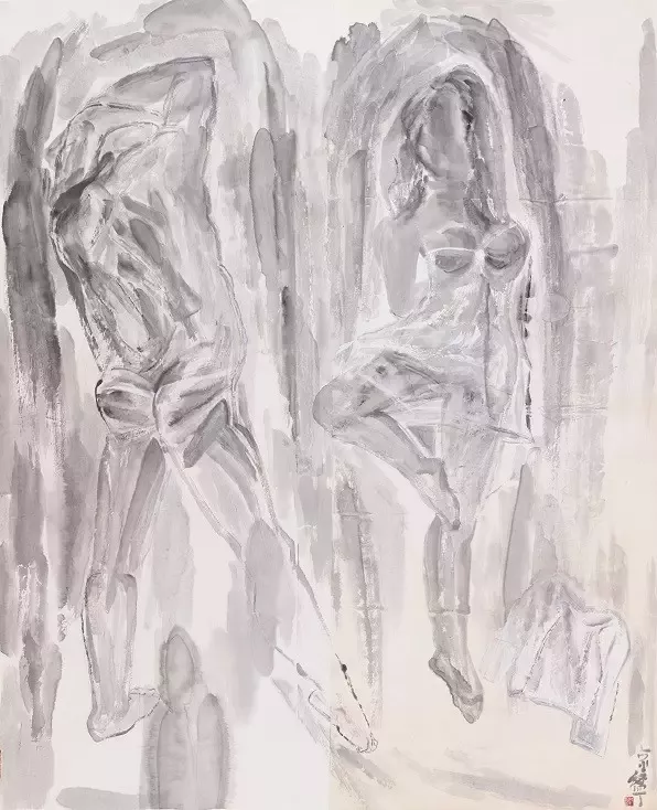 纪京宁梁占岩画展