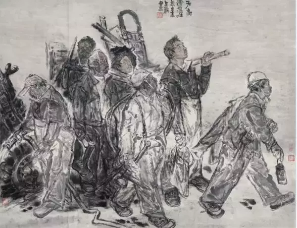 纪京宁梁占岩画展