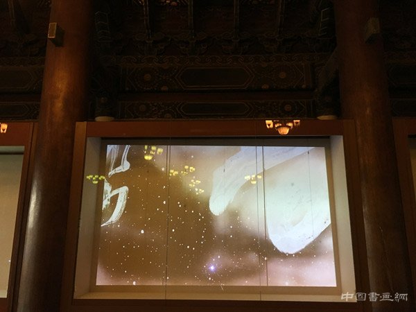 第三届《诗书画》年度展:王冬龄现场书法太庙古今对话
