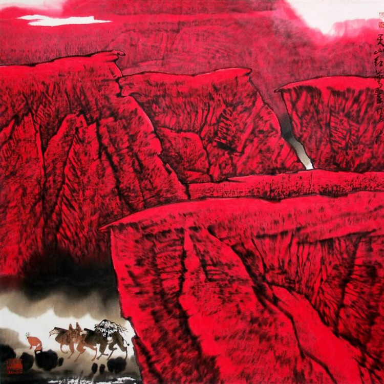 周尊圣 天山山水