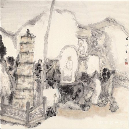 “丹青逸韵——广西书画院书画作品展”在艺术市场美术馆开幕