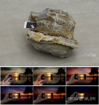 《殉情沉船滩》、《日出·日落》单频道录像 2015
德萨梁半个展:让风景都动起来