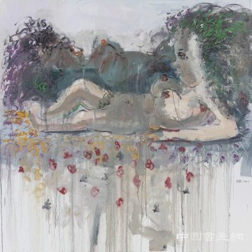 《16状态4》200cmx200cm 布面油画 2016年
癫狂与绚烂 异色状态——张旭东作品展在白盒子艺术馆开幕