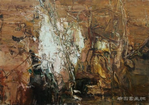 屠宏涛 《不断重生的草》120×170cm 布面油画 2014-2016
日高车马隔尘行 蜂巢当代艺术中心年终特展”车马之行“开幕