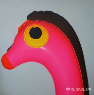 孙一钿 《有蓝色翅膀的粉色恐龙》 230x230cm 布面丙烯 2016
绘画的砥砺 “极光”作品展于索卡艺术·北京举办