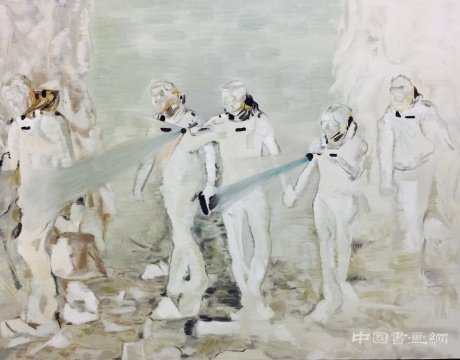 丁辉 《寻找》110x140cm 布面油画 2015
绘画的砥砺 “极光”作品展于索卡艺术·北京举办