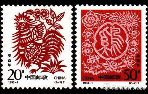 献县剪纸鸡年邮票亮相首博 看河北工艺品大盘鸡