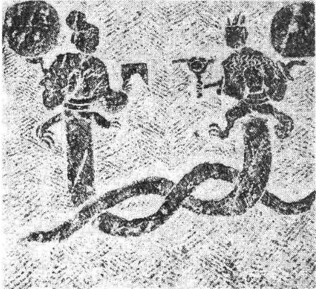 读伏羲女娲交尾图